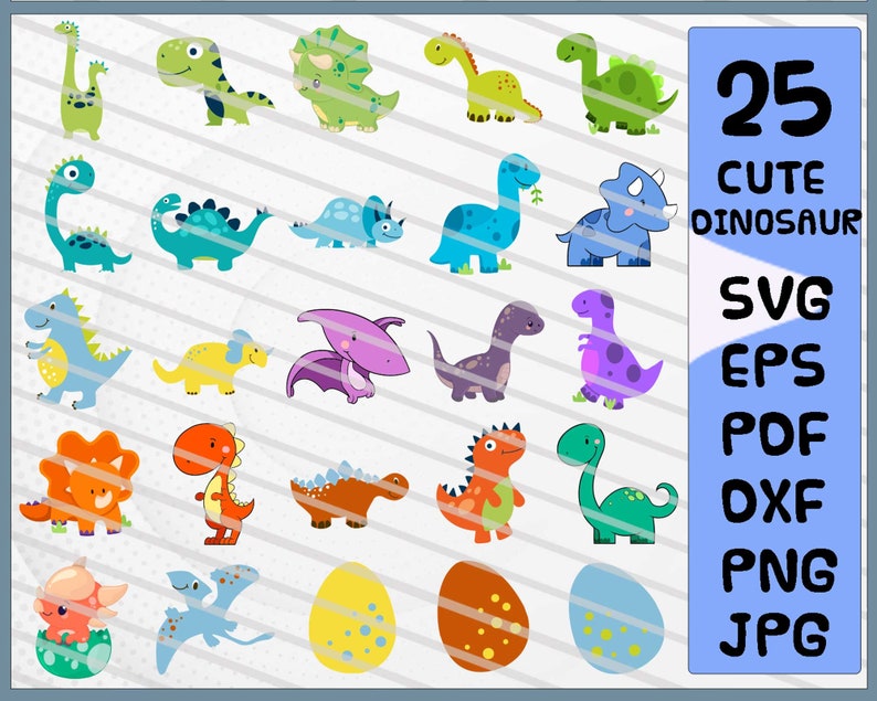 Download Dinosaur Svg Bundle Cute Baby Dinosaur Svg Dinosaur ...