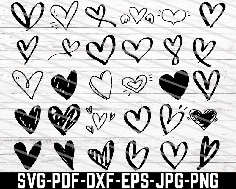 Download Heart Svg Bundle Hearts Svg Love Svg Valentine Days Svg | Etsy