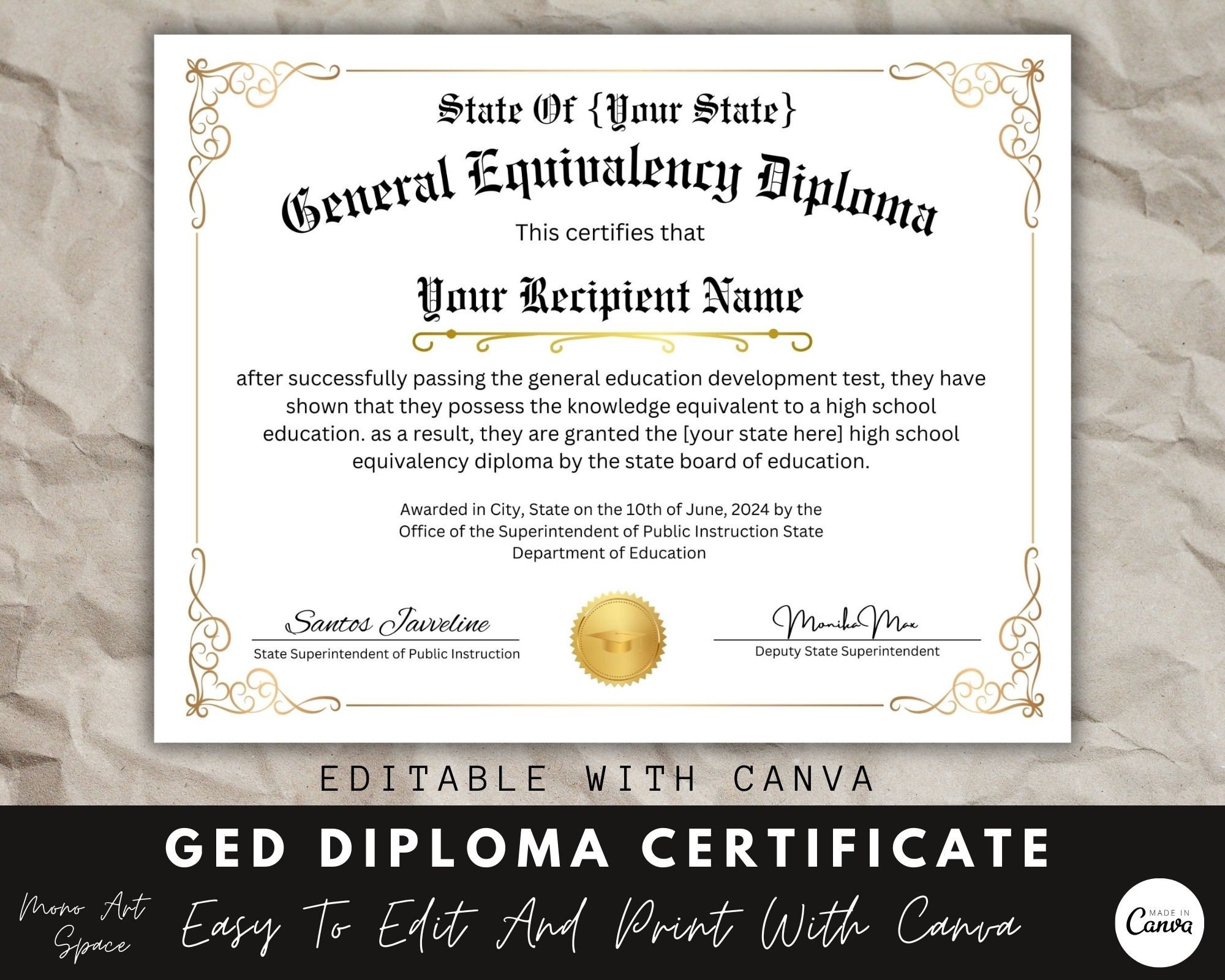 Custom fake degree -  France