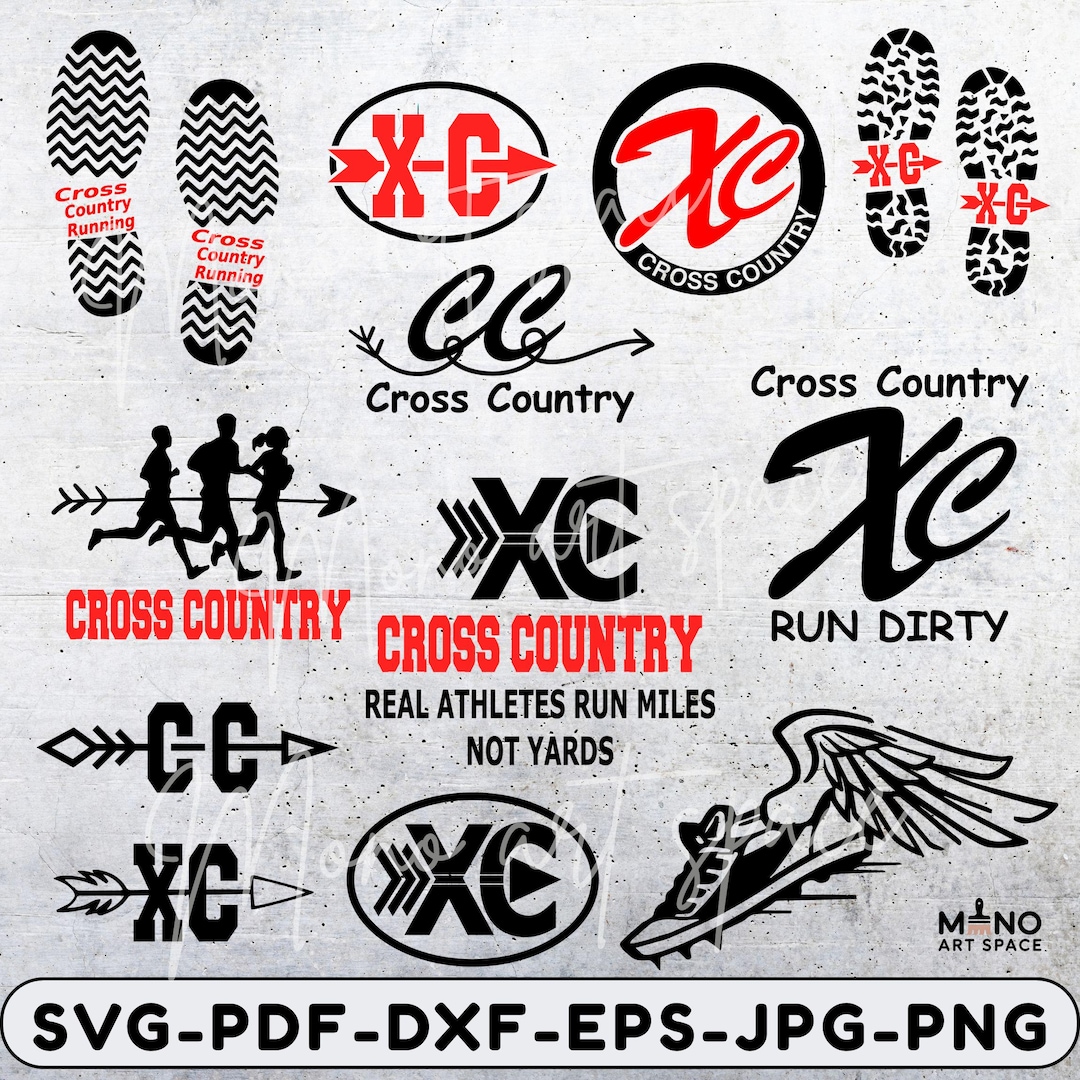 Cross Country Svg Bundle, Running Team Svg Pack, Track and