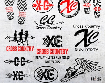Cross Country Svg Bundle, Running Team Svg Pack, Track and Field Svg, Marathon Runner SVG, Sports Quotes, Dxf Png Eps Jpg PDF