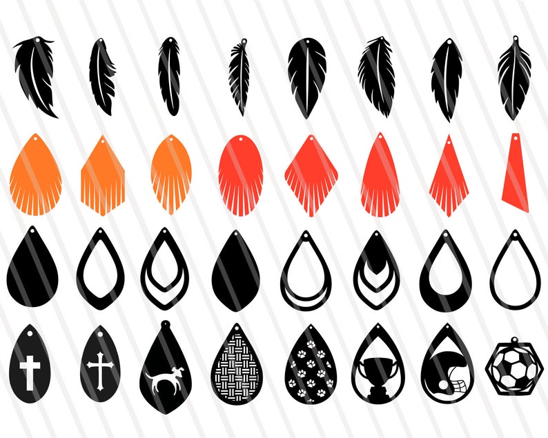 Download Earring SVG Bundle Instant Download Earrings Bundle Tear ...