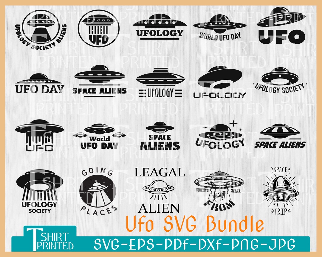 Ufo Svg Bundle, Ufo Cut Files, Alien Believe Svg, Alien Ship Svg, Ufo ...