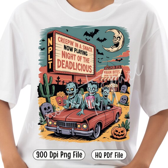 Zombie Drive-In PNG – Clipart de bocadillos de la Noche de los