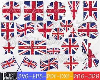 Union Jack Svg, Verenigd Koninkrijk Svg, Uk Flag Bundle, Queens Platinum Jubilee Svg, Engeland Svg, Verenigd Koninkrijk Svg, Queen Svg.