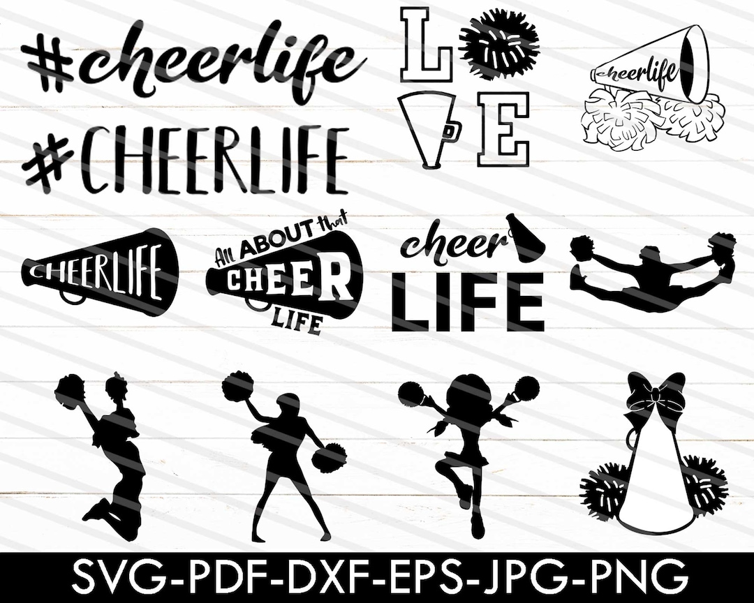 Cheer Life Svg, Cheerleader Svg, Cheer Svg, Cheerleading Svg, Cheerlife ...