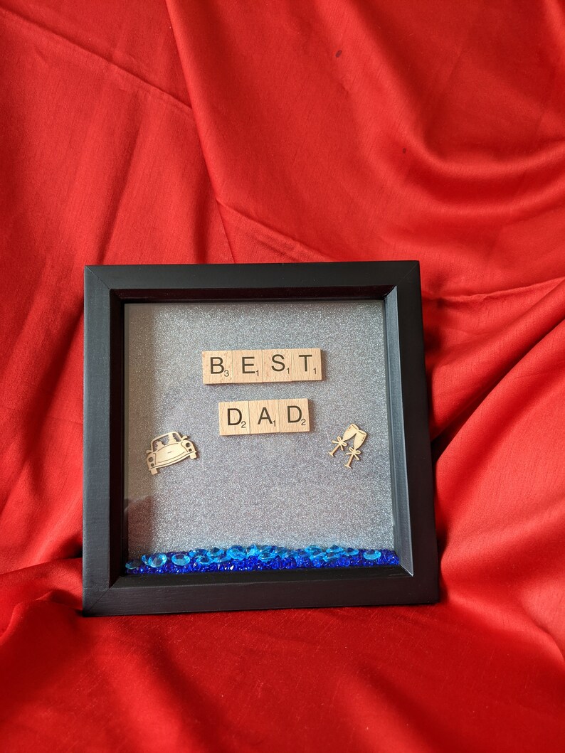 Personalised Best Dad Shadow Box Frame Gift Fathers Day 3D Etsy