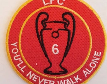 LFC KOP Anfield Road Football Crest Liverpool Embroidered Iron On Patch Badge