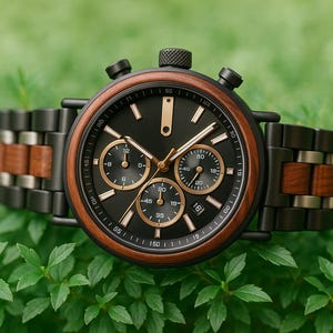 Customized wood Watch for Him, Engraved gift Watches for men, Personalized gift