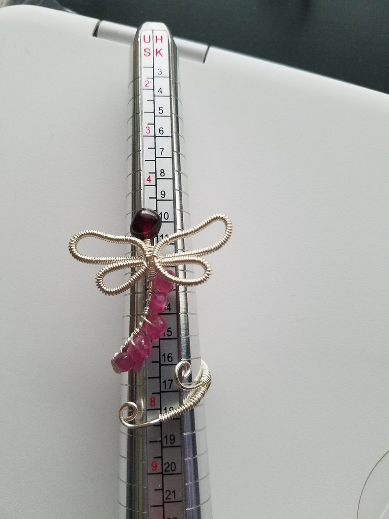 Ruby and garnet Dragonfly ring