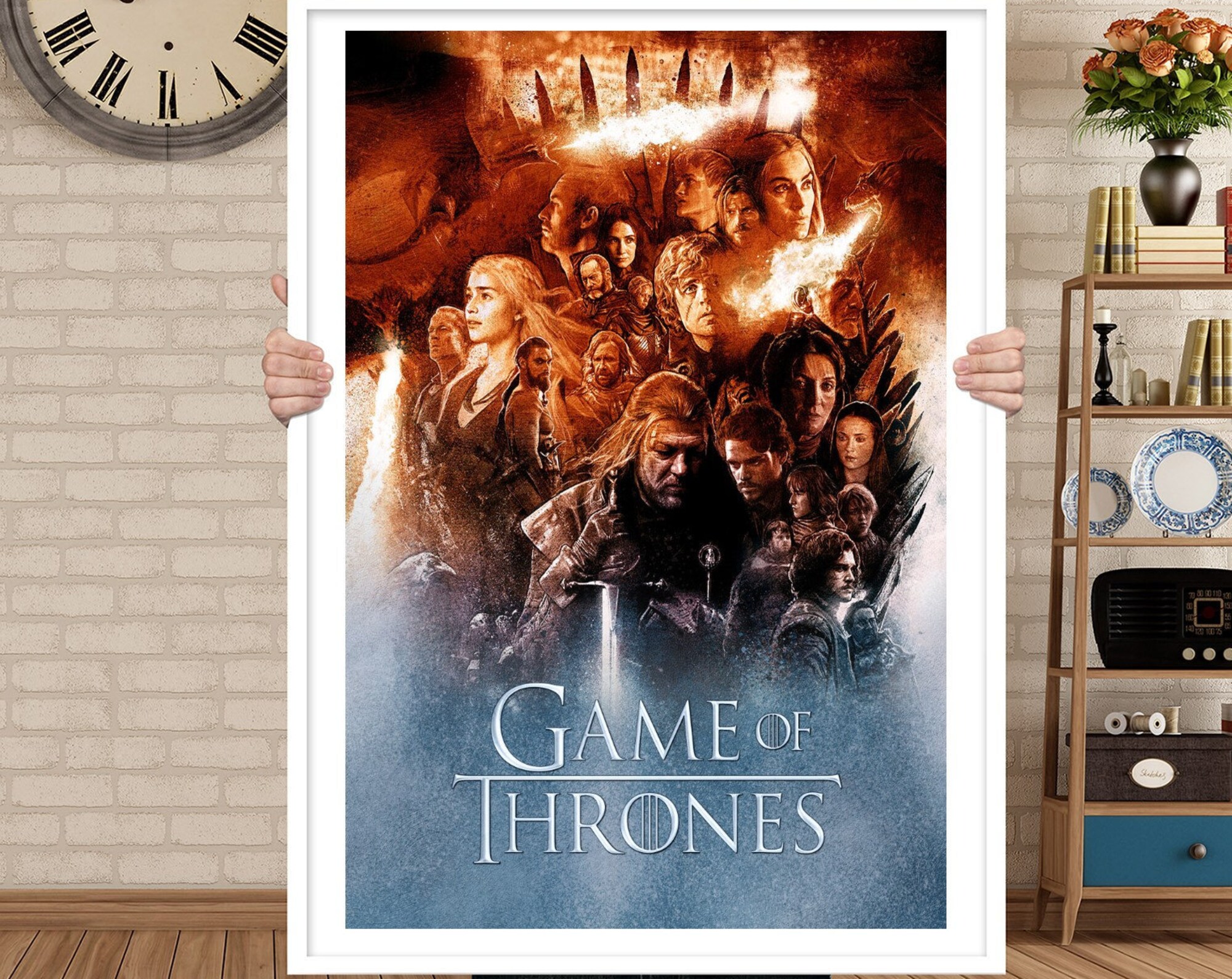 Game of Thrones Poster - Movie Poster Art Home Decor Bedroom Poster