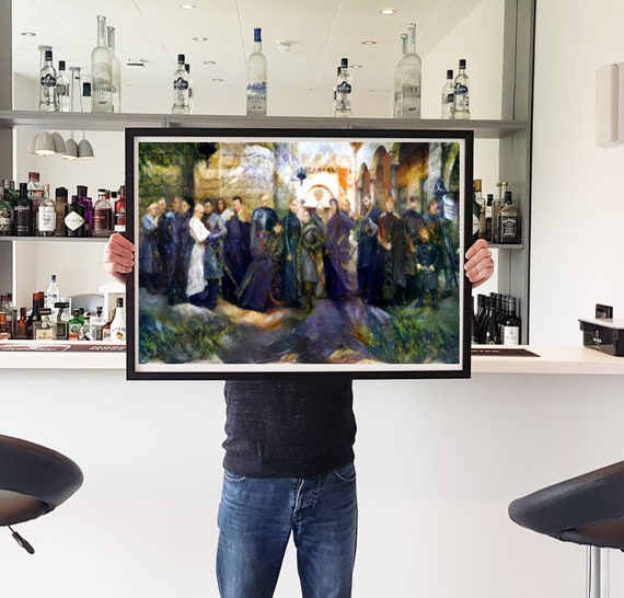 Game Of Thrones Poster Oil Painting Inspired Portrait Movie Poster Art Home Decor Bedroom Poster Wall Art Film Print Classic Gift Ideas