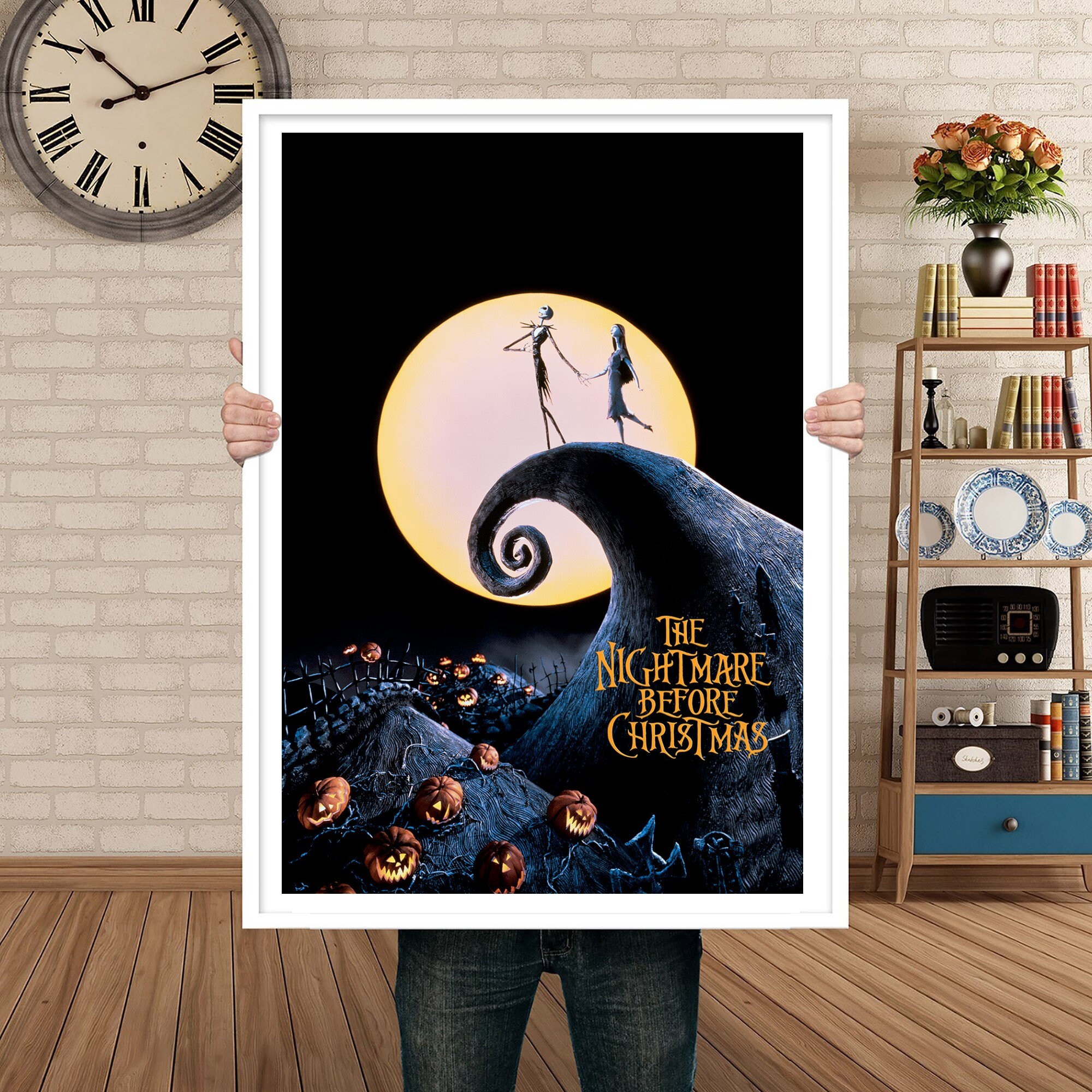 The Nightmare Before Christmas Poster Movie Poster Art Home Etsy UK