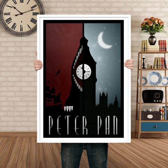 Peter Pan Poster Movie Poster Art Home Decor Bedroom Poster Wall Art Film Print Classic Movie Poster Classic Films Disney