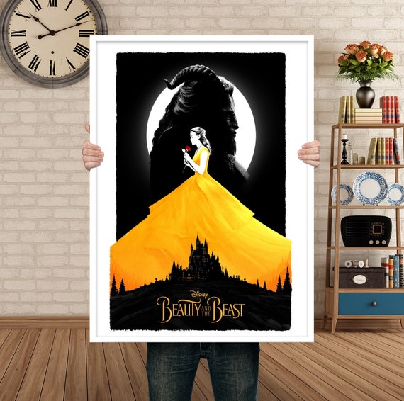 Beauty And The Beast Poster Movie Poster Art Home Decor Etsy