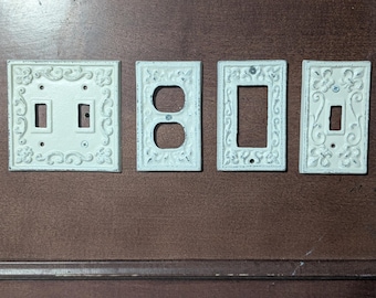 Light Switch Cover , Light Switch Plate, Shabby Chic Cover Plate , Custom Cover Plate