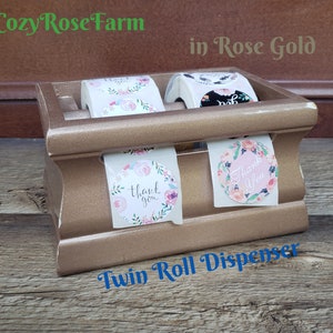 Twin Roll Label Shipping Sticker, Thank You Sticker, Label Dispenser to make Shipping Pretty