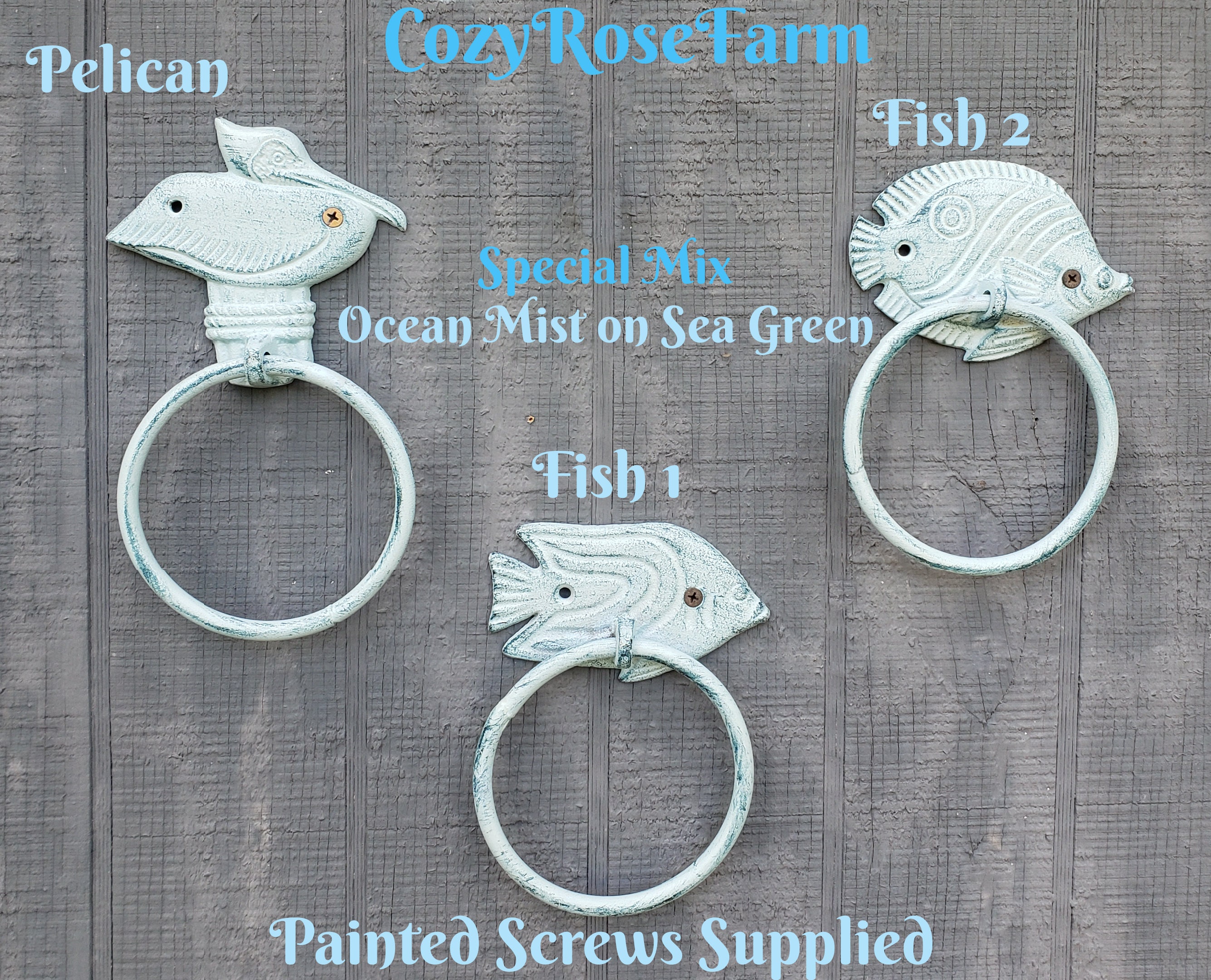 Coastal Towel Ring Etsy
