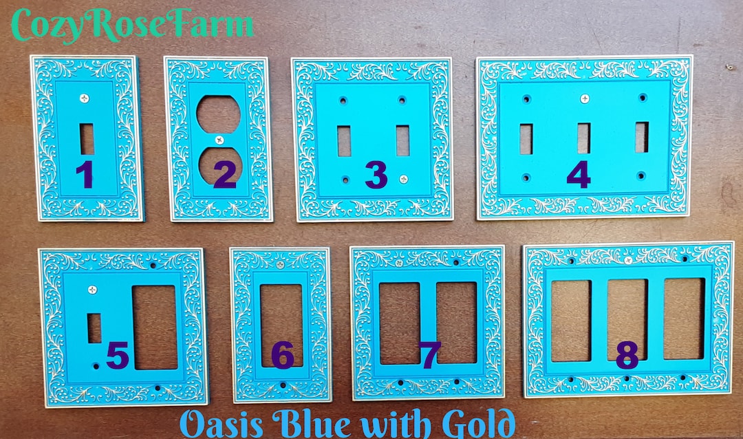 Budding Vines Art Deco Light Switch, Rocker Style Light Switch