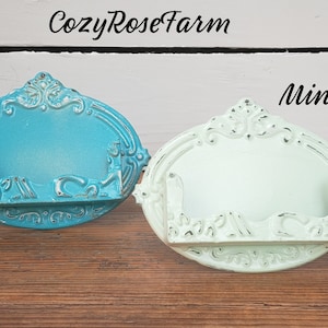 Victorian Oval Style Metall Visitenkartenhalter, Büro Geschenk, Shabby Chic Dekor, Büro Geschenk
