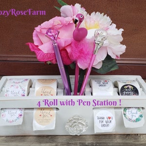 Shipping Sticker, Thank You Sticker, Label Dispenser to make Shipping Pretty