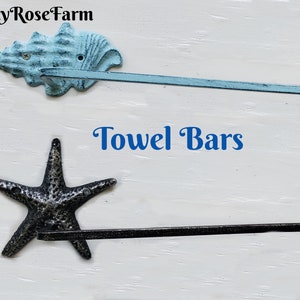 Sea Side or Beach  Towel Bars for your Nautical Beach Tropical Bath