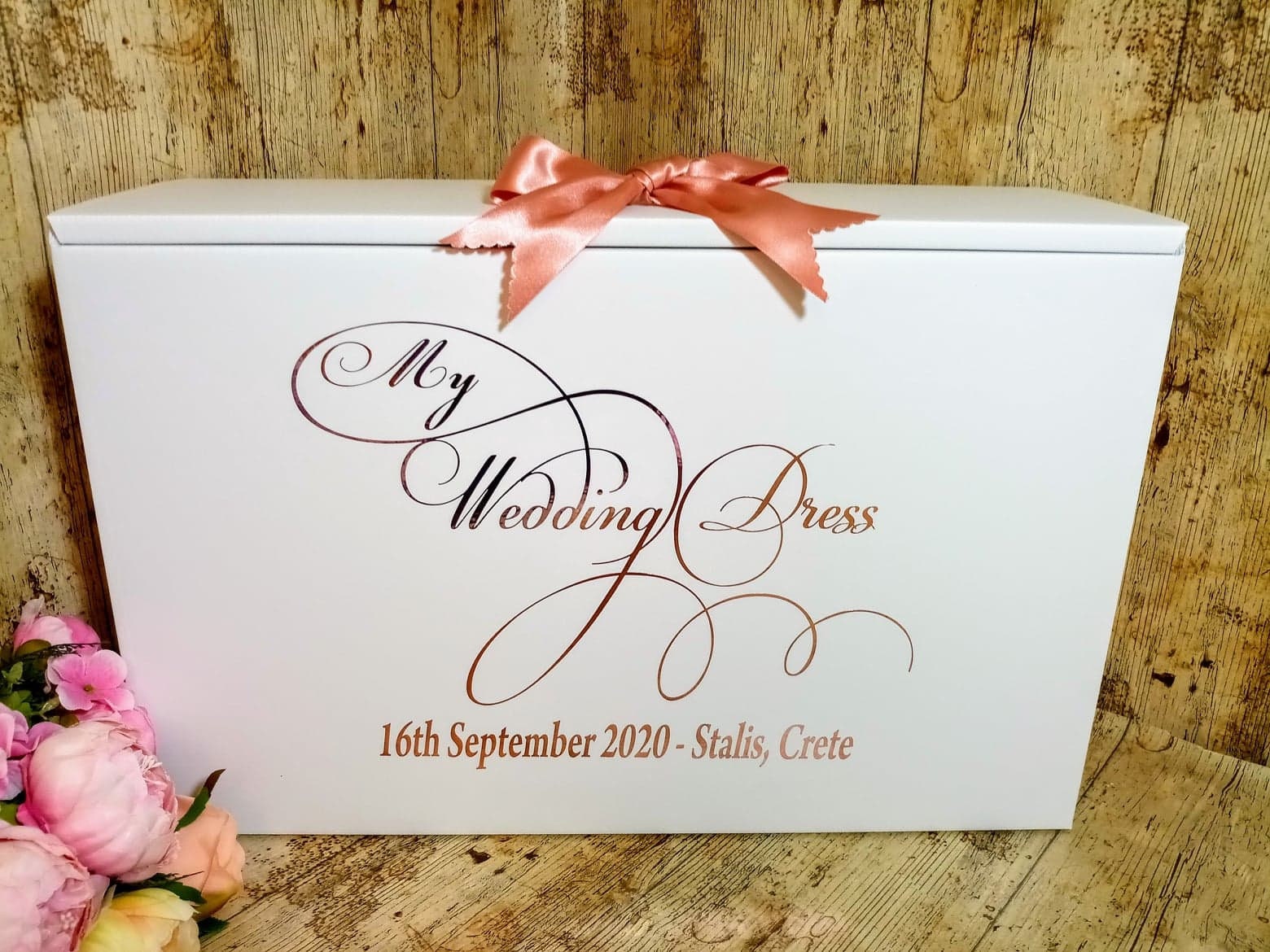 Wedding Dress Box Personalised My Wedding Dress Box Etsy