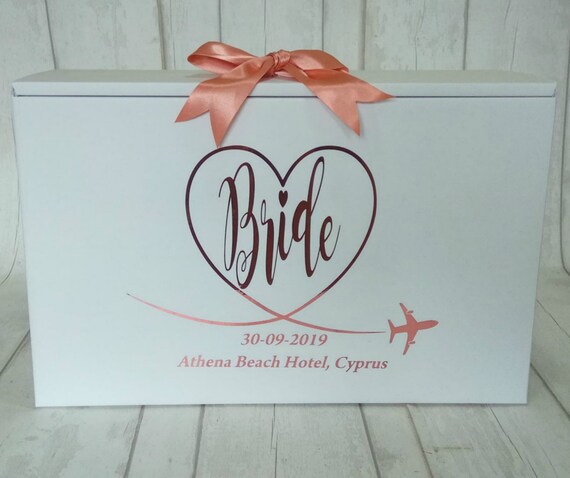 Wedding Dress Travel Box Personalised Bride Travel Box Etsy