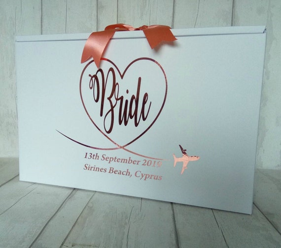 Wedding Dress Box Bride Personalised Airline Size Etsy