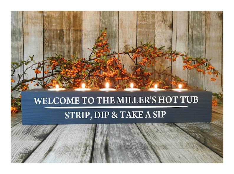 Hot Tub Sign Personalised Jacuzzi Tub Add Your Name Text Etsy UK