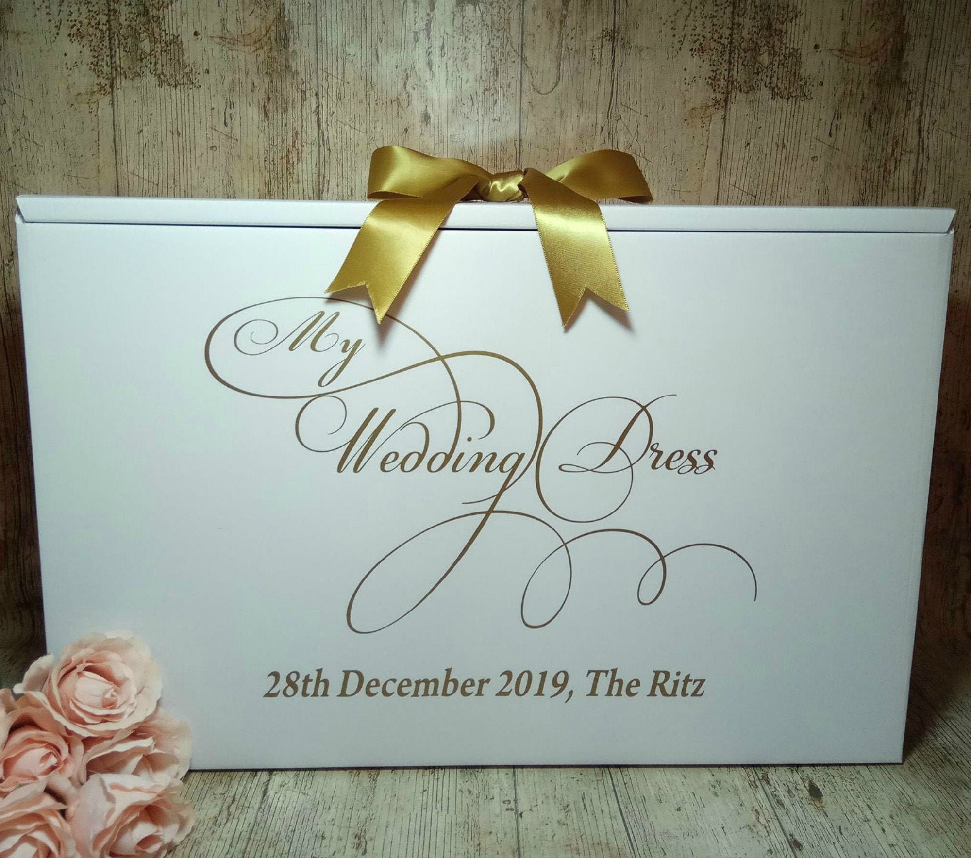 Wedding Dress Box Personalised My Wedding Dress Box Etsy