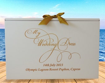 Wedding Dress Box, Personalised, My Wedding Dress Box,
