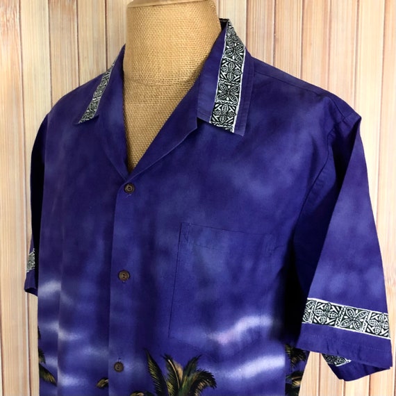 MD-11 Women’s Hawaiian Shirt Purple main image 0
