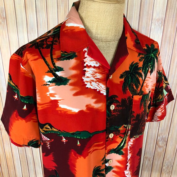 Vintage Hawaiian Shirt With Great 