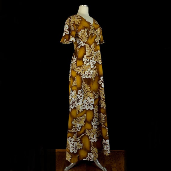 Vintage Hawaiian Maxi Dress, Tag Size 10 (modern … - image 9