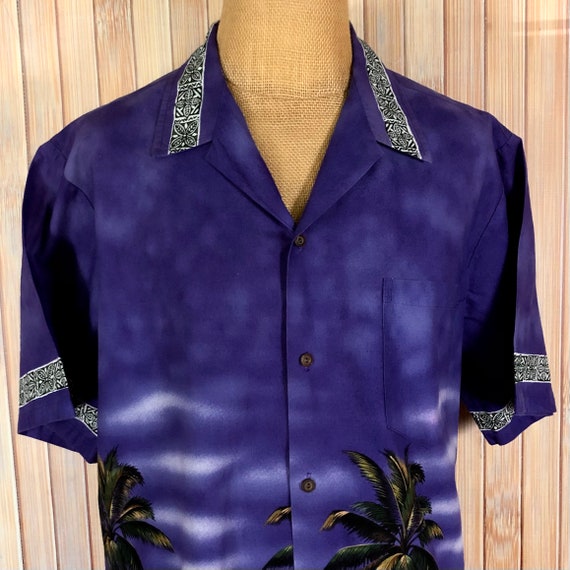 MD-11 Women’s Hawaiian Shirt Purple main image 1