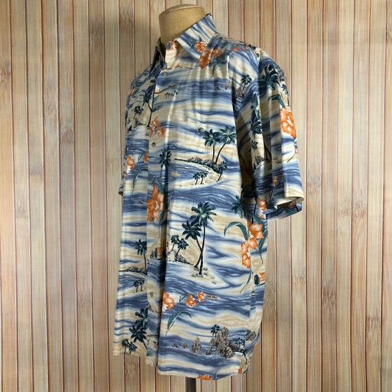 Throwback Hawaiian Shirt, Classic Print, Size LT … - image 7