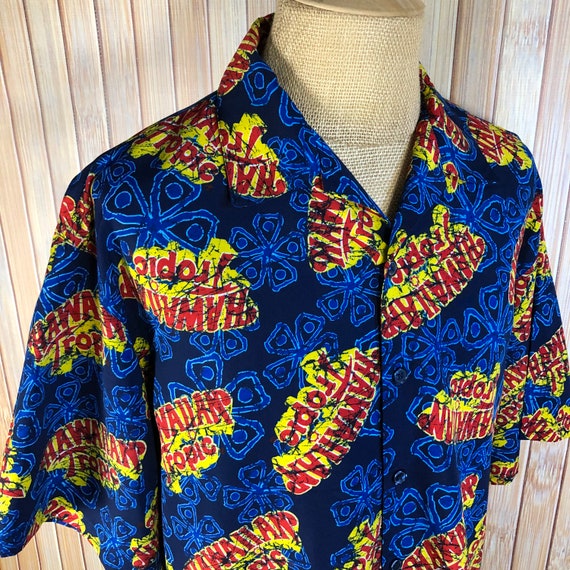 Hawaiian Tropics Hawaiian Shirt, Size XXL, Abstra… - image 9