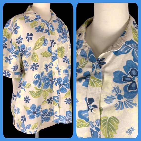 Beautiful Ladies Hawaiian Shirt from Jones New Yo… - image 1