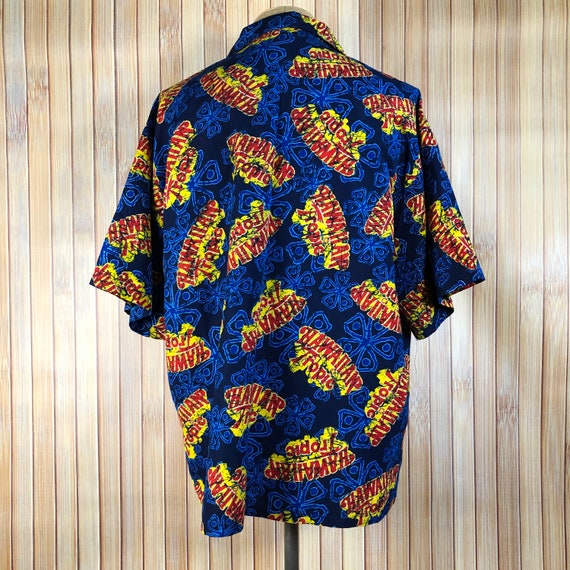 Hawaiian Tropics Hawaiian Shirt, Size XXL, Abstra… - image 3