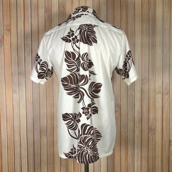 Vintage Hawaiian Shirt with Tropical Style Graphi… - image 4