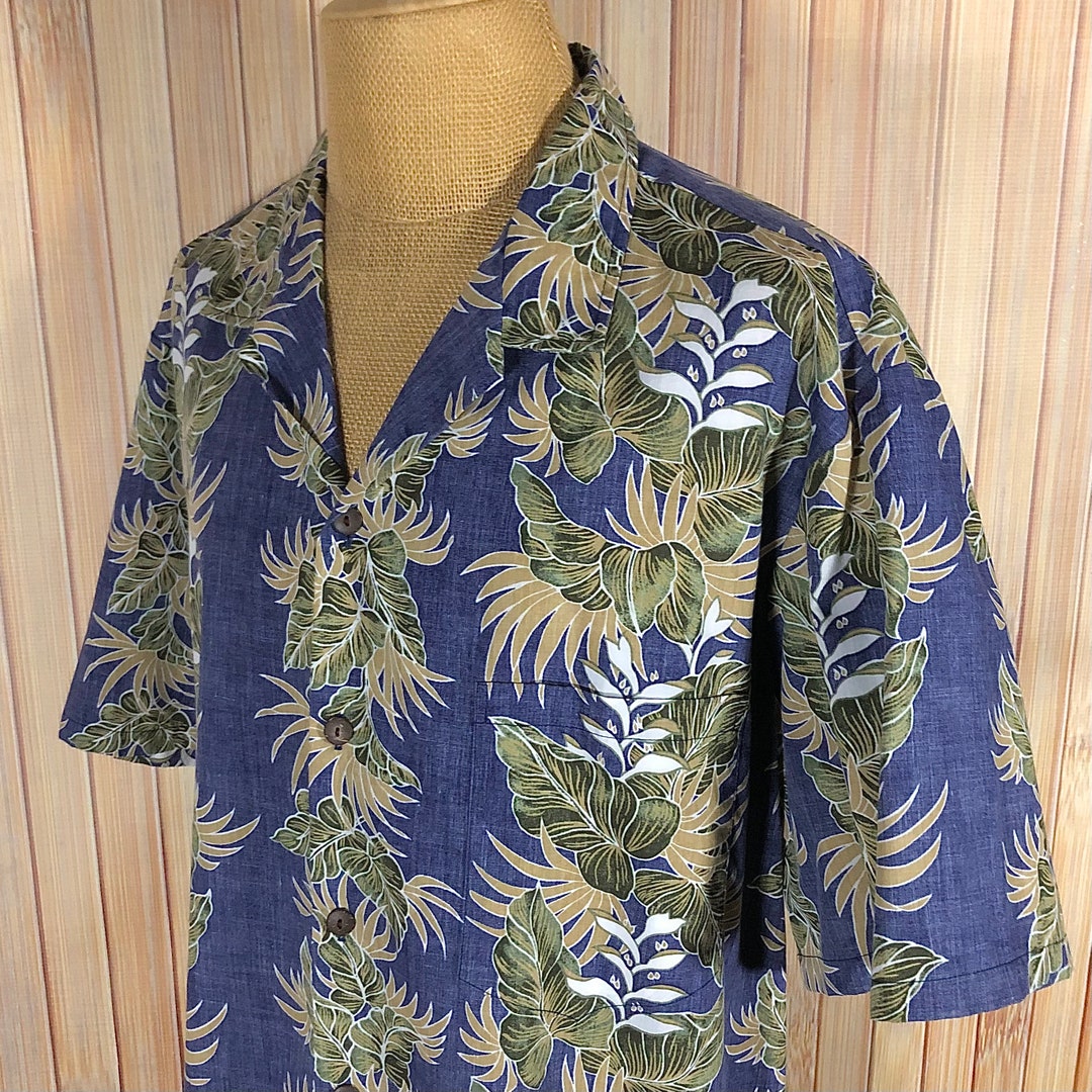 Abstract Blue Hawaiian Shirt main image 1