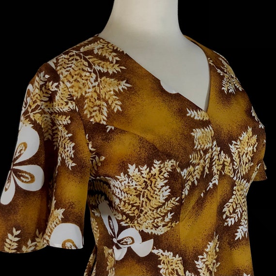Vintage Hawaiian Maxi Dress, Tag Size 10 (modern … - image 7