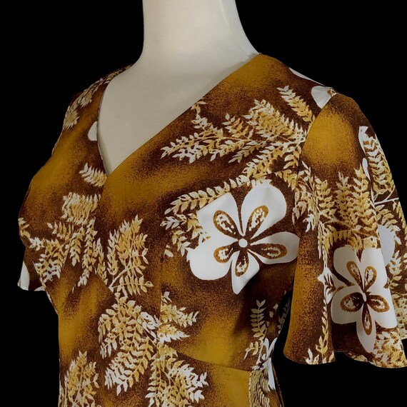 Vintage Hawaiian Maxi Dress, Tag Size 10 (modern … - image 10