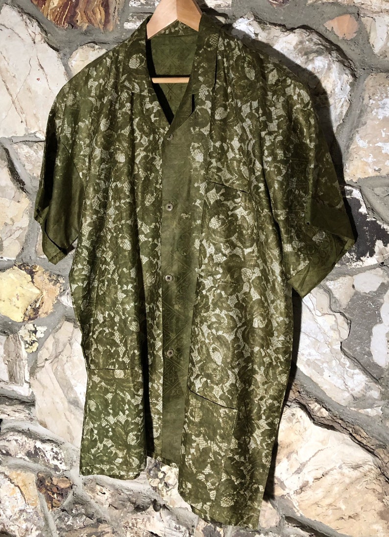 Size 3XL Vintage Hawaiian Shirt Hand Made