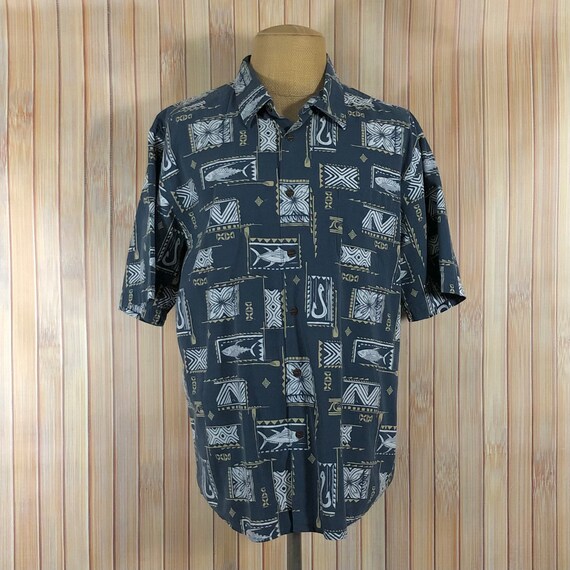 Hawaiian Shirt from Quiksilver, Size 2XLarge, Blu… - image 2