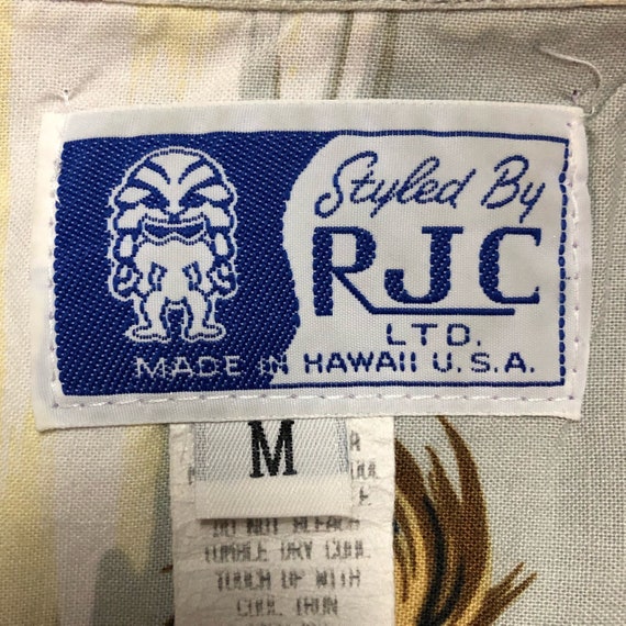 Hawaiian Shirt Made in Hawaii by RJC, Size Medium… - image 8