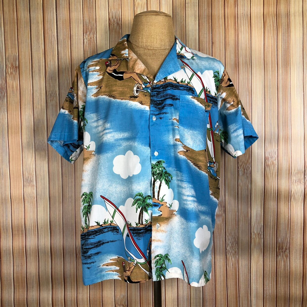 Hawaiian Shirt by Repàge Size XLarge Sandsurfing Graphics | Etsy
