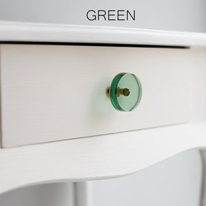 Clear simple / see-through colorful modern cabinet knobs for bedroom, living room, nursery dresser image 4