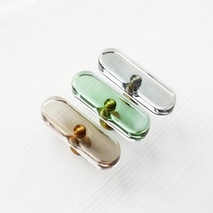 Oval Resin Cabinet Knob, Modern Colorful Drawer Pull, Unique Furniture Hardware